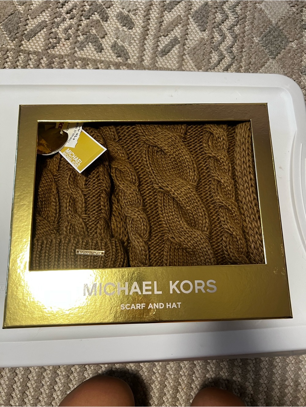 Michael Kors Scarf and Hat Set